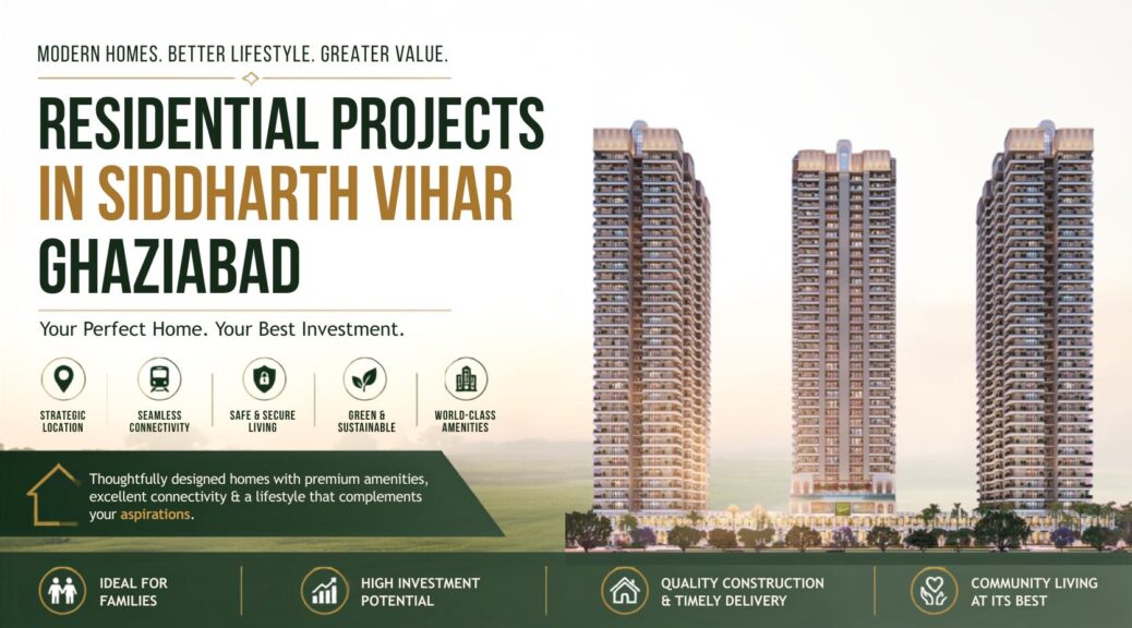 Best Residential Projects in Siddharth Vihar Ghaziabad for Modern Families