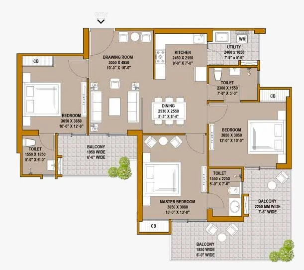SKA Imperia - Unit Type S1 Floor Plan