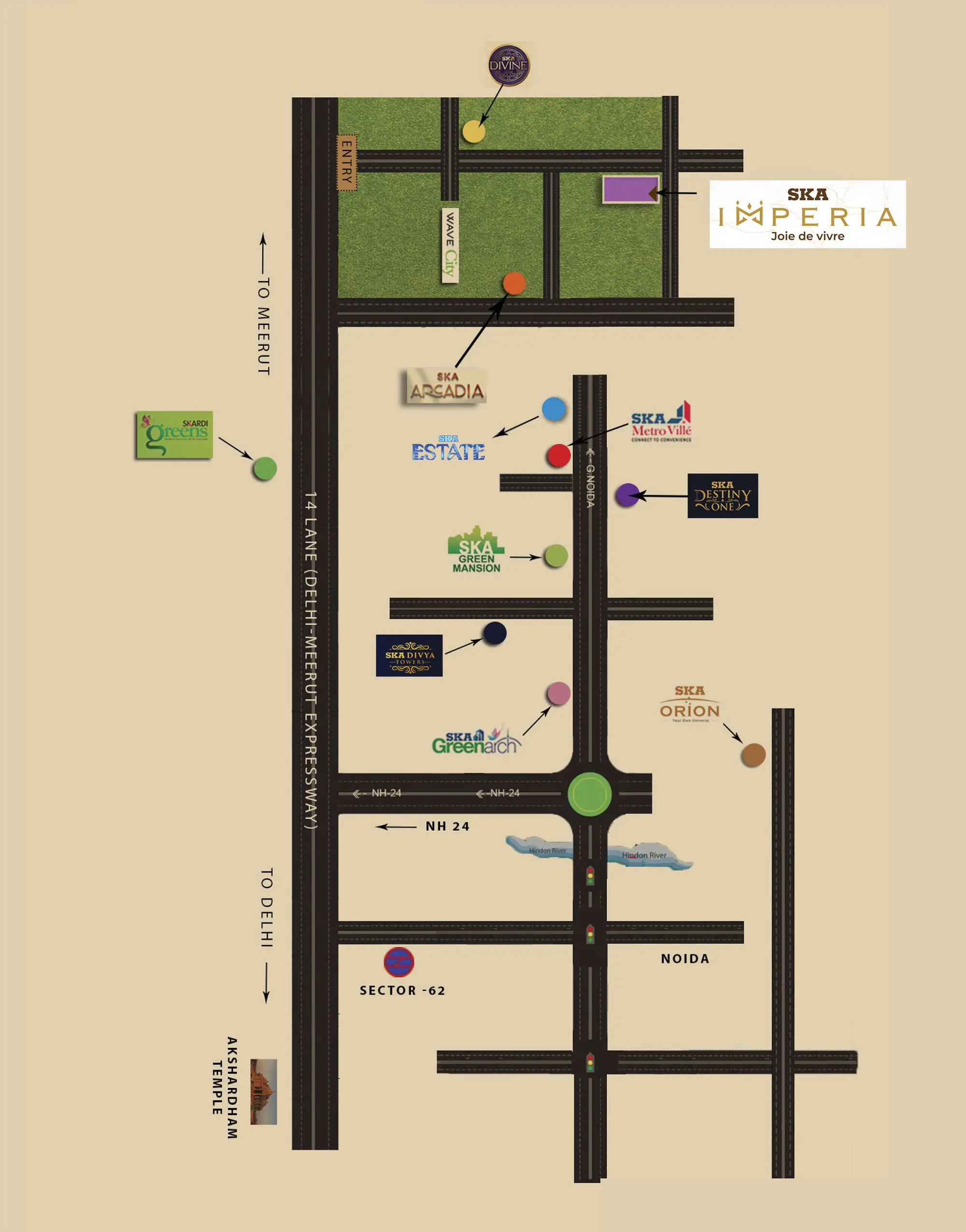SKA Imperia - Location Map