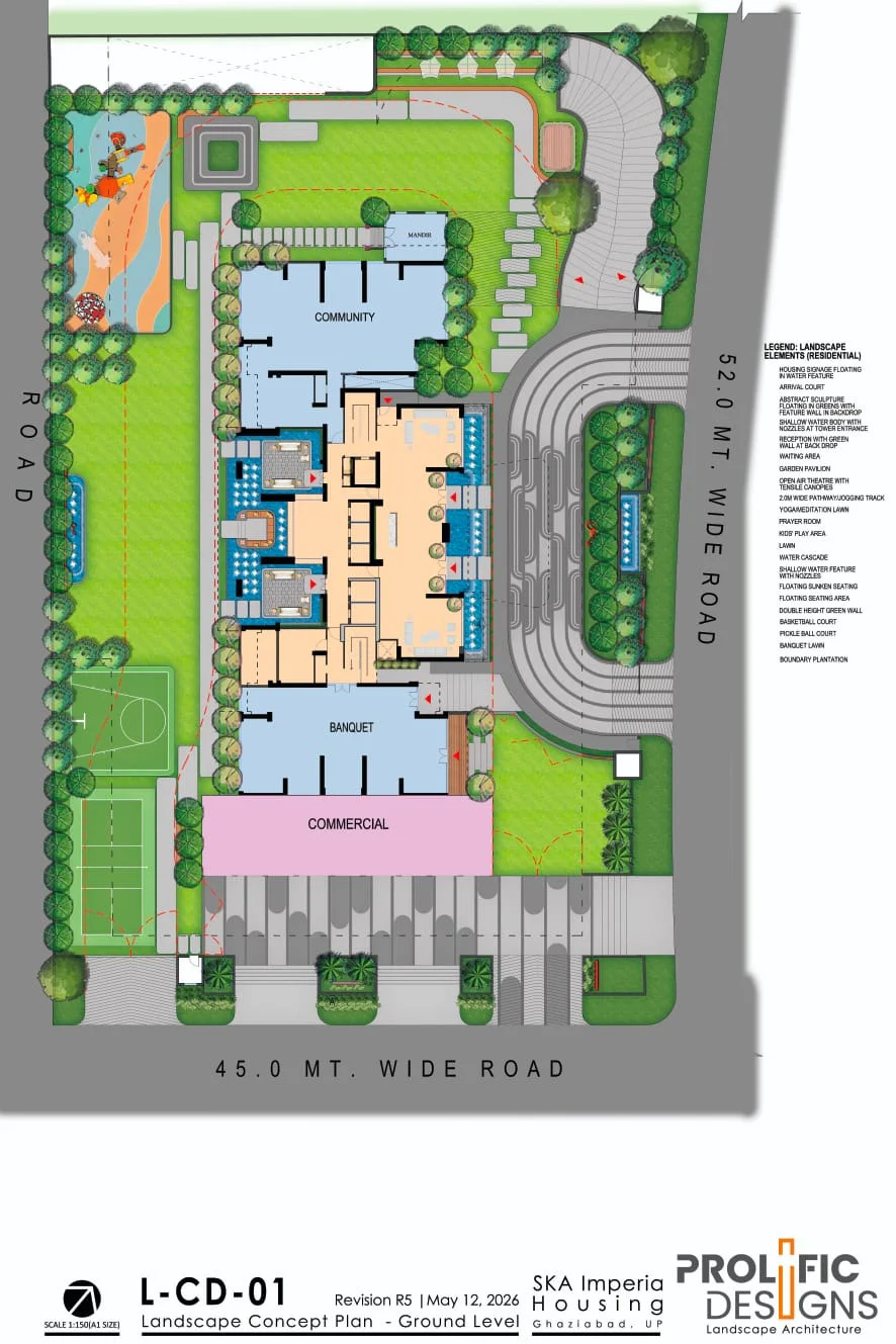 SKA Imperia - Landscape Concept Plan, Ground Level